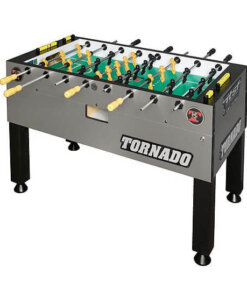 Tornado T-3000 Tournament Foosball Table in Silver/Platinum